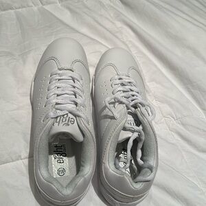 Eight count cheer shoes - size 6 - white - brand new.